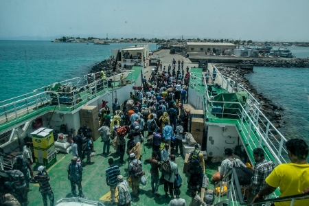 Allt fler flyktingar kommer sjövägen från Jemen till Djibouti.