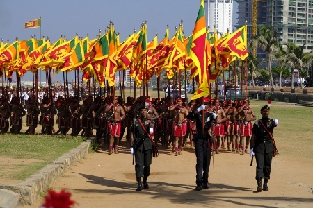 4 februari 1948 blev Sri Lanka, då under namnet Ceylon, självständigt från Storbritannien. Här är paraden 4 februari 2017.