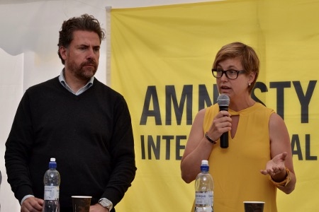  Mikael Ribbenvik, generaldirektör, Migrationsverket och Lisa Pelling från Arena idé.