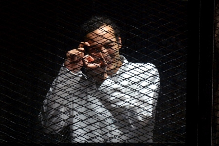 Fotografen Mahmoud Abu Zeid, eller Shawkan som han också kallas, är den journalist som suttit fängslad längst i Egypten sedan revolutionen. Shawkan arbetade som fotograf åt bland andra Time Magazine, Die Zeit och BILD.  Han riskerar att dömas till döden för att ha fotograferat en demonstration.