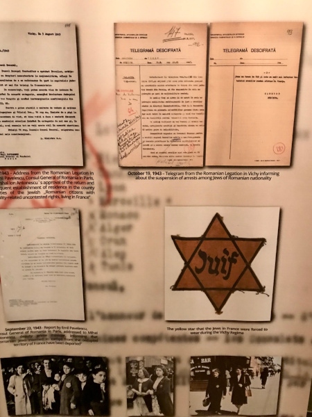  Utställning om judeförföljelserna och Contantins Karadjas liv under andra världskriget.