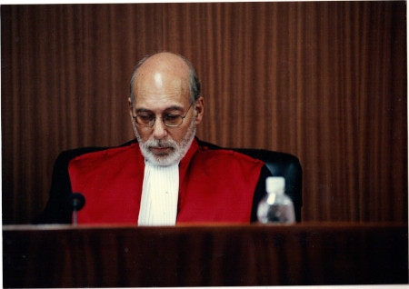Lennart Aspegren var en av domarna i FN:s Rwandatribunal.