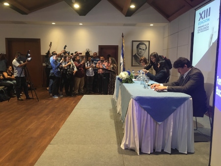 Organisationen Fundación Violeta Barrios de Chamorros presenterade sin rapport om den hårda repressionen mot landets medier i Managua den 9 januari.
