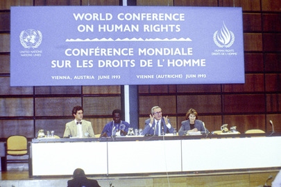 FN:s konferens i Wien 1993.