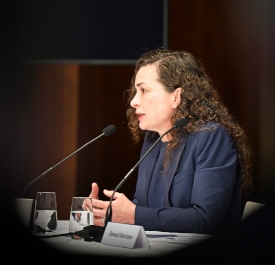 Almudena Bernabeu är huvudåklagare vid People’s Tribunal on the Murder of Journalists (Folktribunalen för morden på journalister).