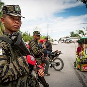 En soldat från MILF på post.