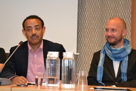 Mesfin Negash och Jonathan Lundqvist.