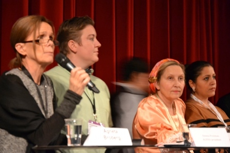 Agneta Broberg, Emma Freiman, Angelina Dimiter Taikon och Emilia Huczko.