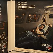 Röda Korset reklamkampanj som syns i sju städer i Europa. Dock inte i Sverige.