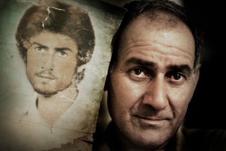 Bilden på den unge Hamad Chamas är målad bara några veckor innan massakern ägde rum.