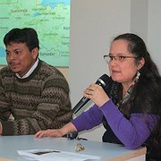 Omar Jerónimo och Claudia Samayoa.
