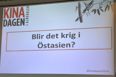 Frågan om hur stor risken är för krig i Östasien diskuterades.