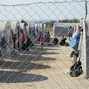 Flyktingläger i Suruc i Turkiet. Under fyra dagar i september 2014 flydde över 100 000 människor över gränsen från området runt Kobane i norra Syrien. 