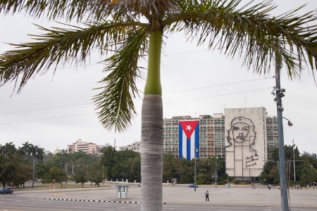 På Revolutionstorget i Havanna  ville Tania Bruguera göra en performance om yttrandefrihet.