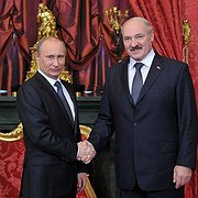 Putin och Lukasjenko.