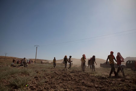 Iraks minoritetsbefolkningar har under hela sommaren flytt sina byar och städer, i riktning mot det ännu fria Kurdistan.