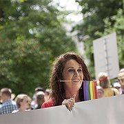 Enligt arrangörerna deltog 5 000 personer i lördagens Pride.