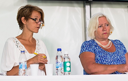 Katarina Bergehed, Amnesty och Elisabeth Dahlin, Rädda Barnen.