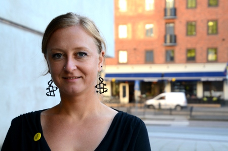 Orsolya Jeney, Amnestychef i Ungern, gästade bokmässan i Göteborg.