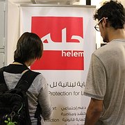 30-åriga Reemy (till vänster) och 18-årige Abed (till höger) är syriska hbtq-flyktingar i Libanon. De flydde från Damaskus för två och ett halvt år sedan. Det mesta av tiden i Libanon har de bott på gatan.