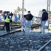 Idomeni i norra Grekland på gränsen mot Makedonien.