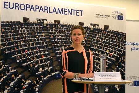 Europaparlamentarikern Cecilia Wikström (L) kommer att arbeta med den kommande revideringen av EU:s asylsystem.