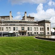 Krigsförbrytartribunalens byggnad i Haag.