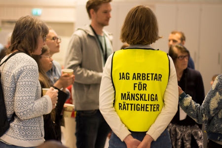 Diskussion på påverkanstorget.