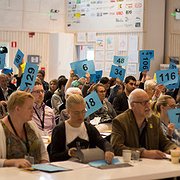Det blev många tillfällen att använda röstkorten.