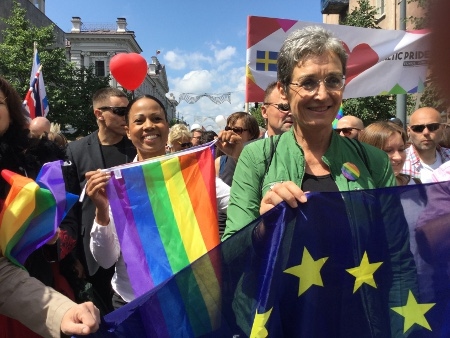 Sveriges kulturminister, Alice Bah Kuhnke, var på plats liksom Ulrike Lunacek, vice ordförande i EU-parlamentet.