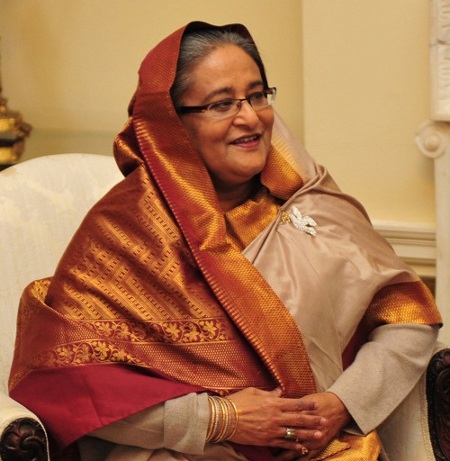 Sheikh Hasina har suttit vid makten sedan år 2009.