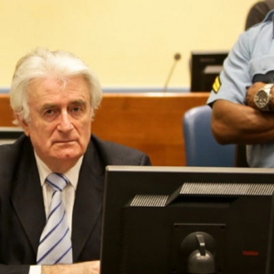 Radovan Karadzic får sin dom i Haag i mars 2016.