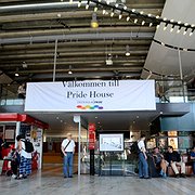 Kulturhuset och Stadsteatern i Stockholm är denna vecka förvandlat till Pride House. 