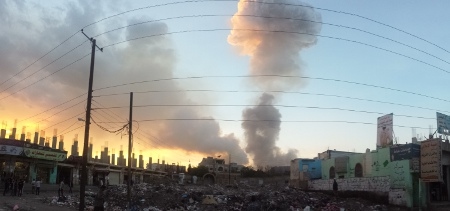 Flyganfall mot Sanaa maj 2015.