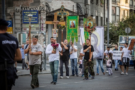 Även i år förekom motdemonstrationer under Prideveckan men utan våld.