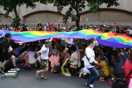 Prideparaden i Taipeh, som har hållits sedan år 2003, är den största i östra Asien.