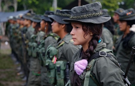 Farc-soldater i Putumayo.