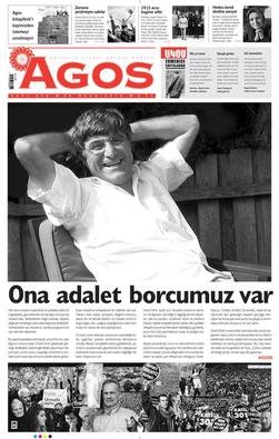 Agos utgåva den 19 januari 2013 med Hrant Dink på omslaget.