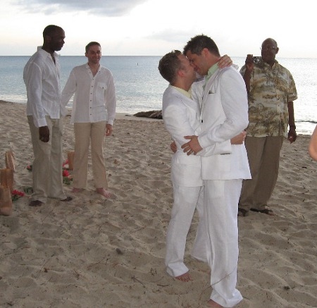 En samkönad äktenskapsceremoni i USA år 2006.