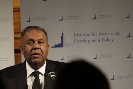 Utrikesminister Mangala Samaraweera på besök i Stockholm.