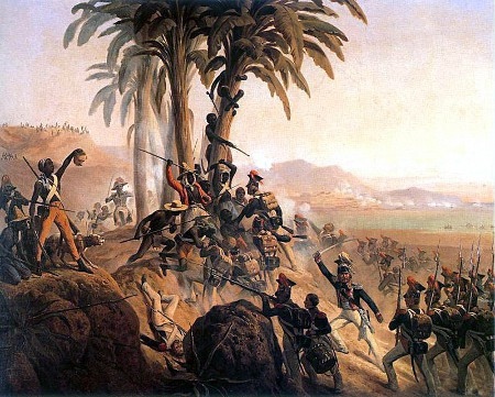Ett slag mellan haitiska rebeller och polska soldater i fransk tjänst 1802-1803.