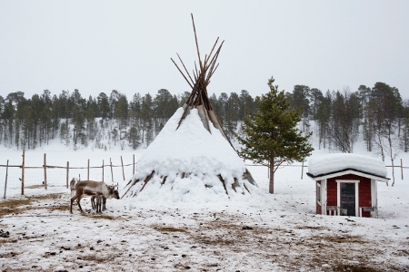 Här i finska Lappland förbjöds samerna att prata sina egna språk.