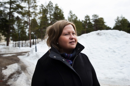 Tiina Sanila-Aikio är ordförande i finska Sametinget i Enare.