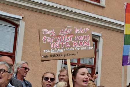 Nazisternas deltagande under Almedalsveckans tre sista dagar har väckt starka protester.