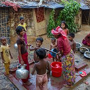 Flyktingläger i Kutupalong i Bangladesh.