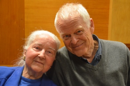 Brita Grundin och Thomas Hammarberg på Amnesty-seminarium 10 oktober 2017.