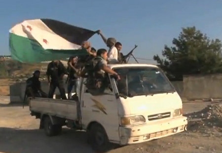 FSA-soldater i Syrien i augusti 2012.