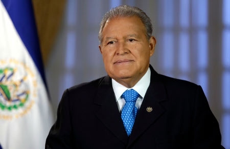  Salvador Sánchez Cerén från FMLN är president i El Salvador.