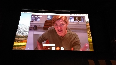 Samantha Power i diskussionen efter filmen.