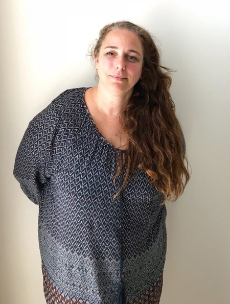 Tania Bruguera på besök i Stockholm i april.